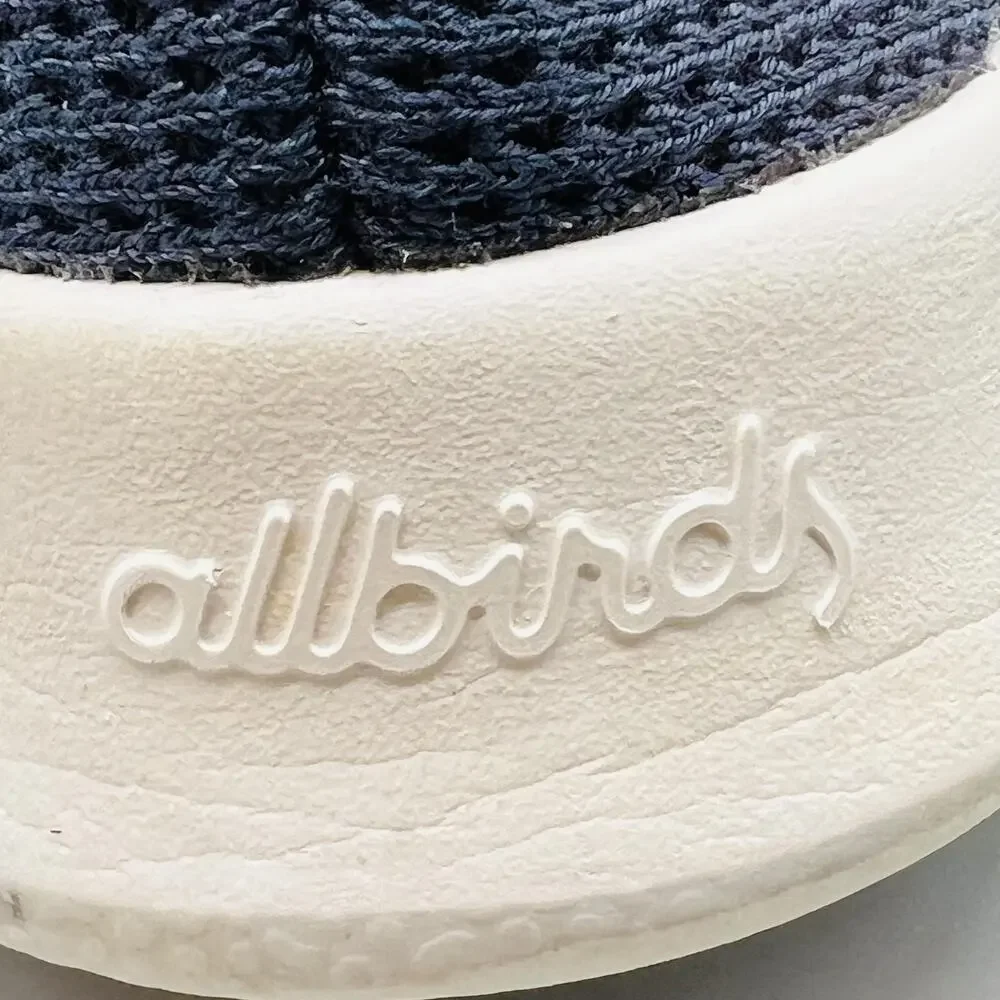 Allbirds Shoes Mens 9 Blue Low Top Tree Runner Walking Athletic Sneakers Comfort